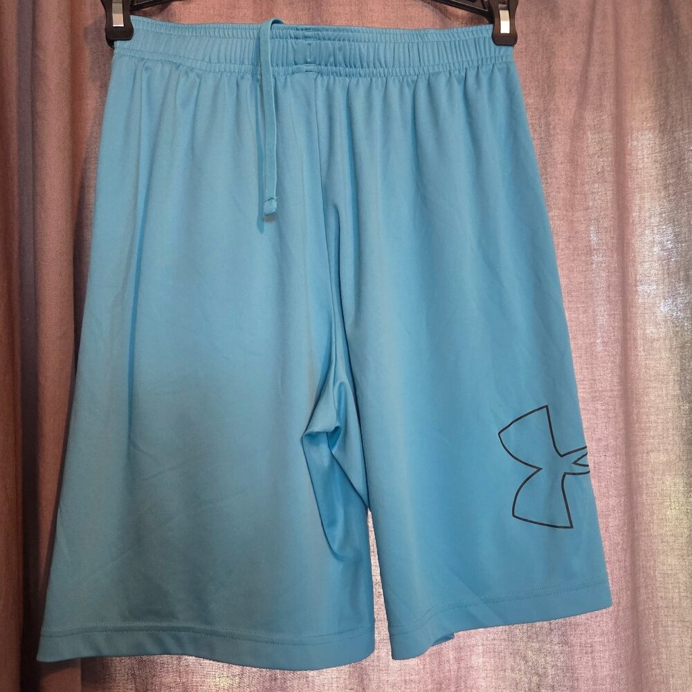 Under Armour Men's Loose Athletic Shorts Size Small, Teal/Aqua.